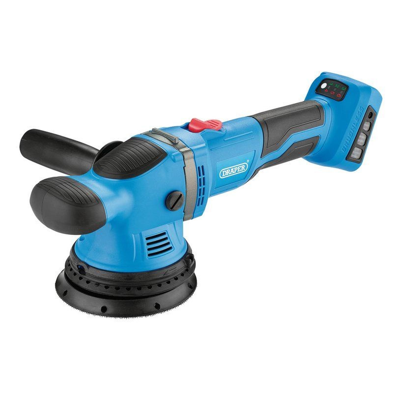 Draper D20 20V Brushless Random Orbit Polisher 125mm (Sold Bare) - 58318