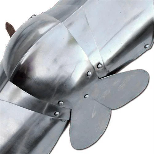 Auténtico Caballero Medieval Acero Greaves Pierna Armadura Renacimiento Disfraz Foto 4 de 4