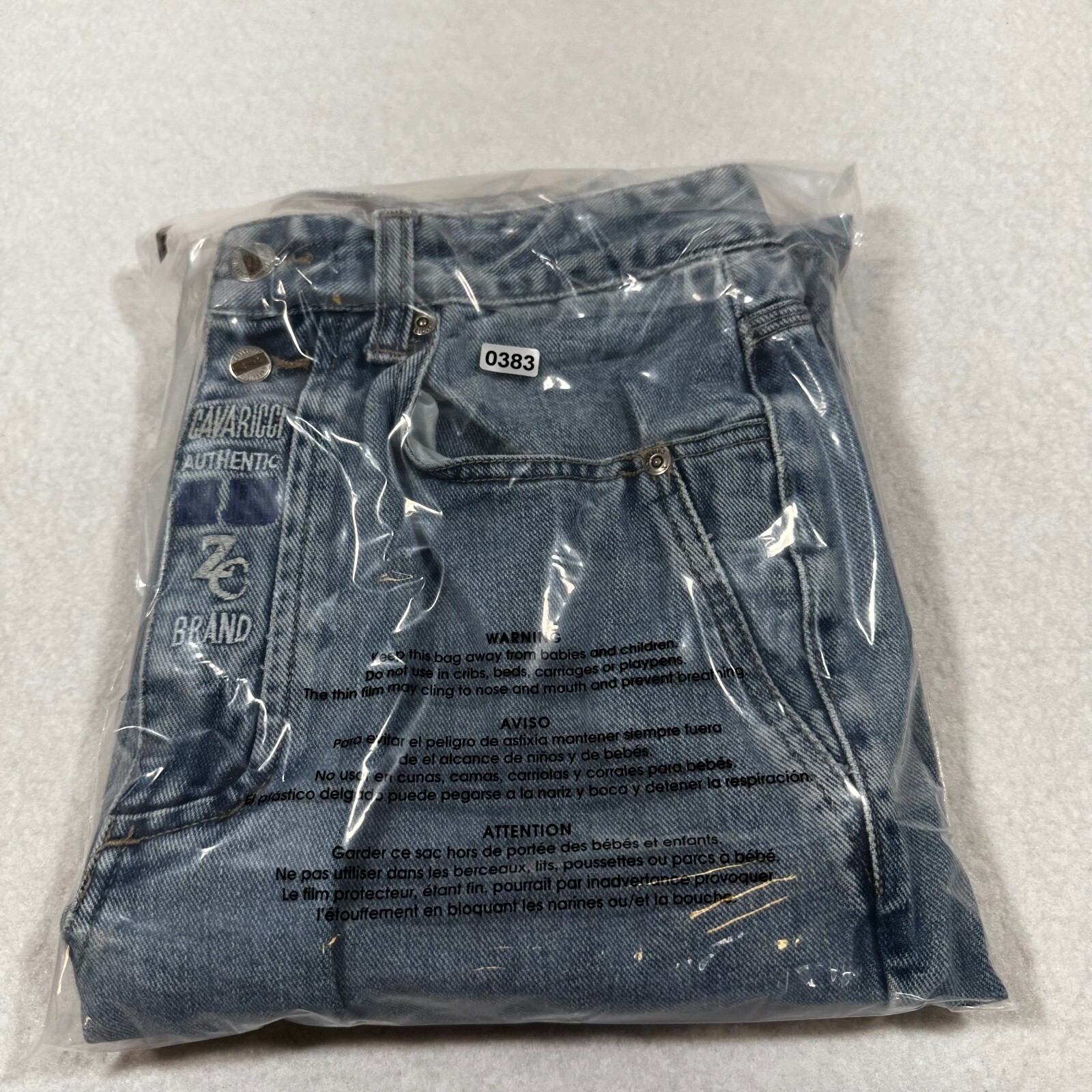 Vintage Z Cavaricci Jeans Mens 30 (28x31.5) 80s USA Embroidered Fly Distressed