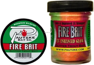 Pautzke Fire Bait Glitter Trout Dough Bait Mountain Wildfire 1.5 Oz