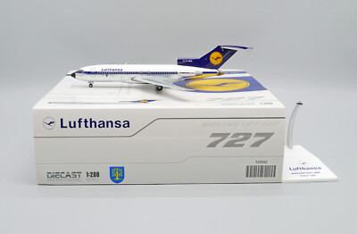 Modèle Réduit Avion JC Wings 1/200 Boeing 727 Lufthansa D-ABIO - Fini, Métal, Multicolore, Neuf