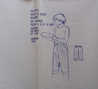 Patron De Couture Vintage Modes Et Travaux - Ensemble En Jean Pour Garçon - Avril 1976
