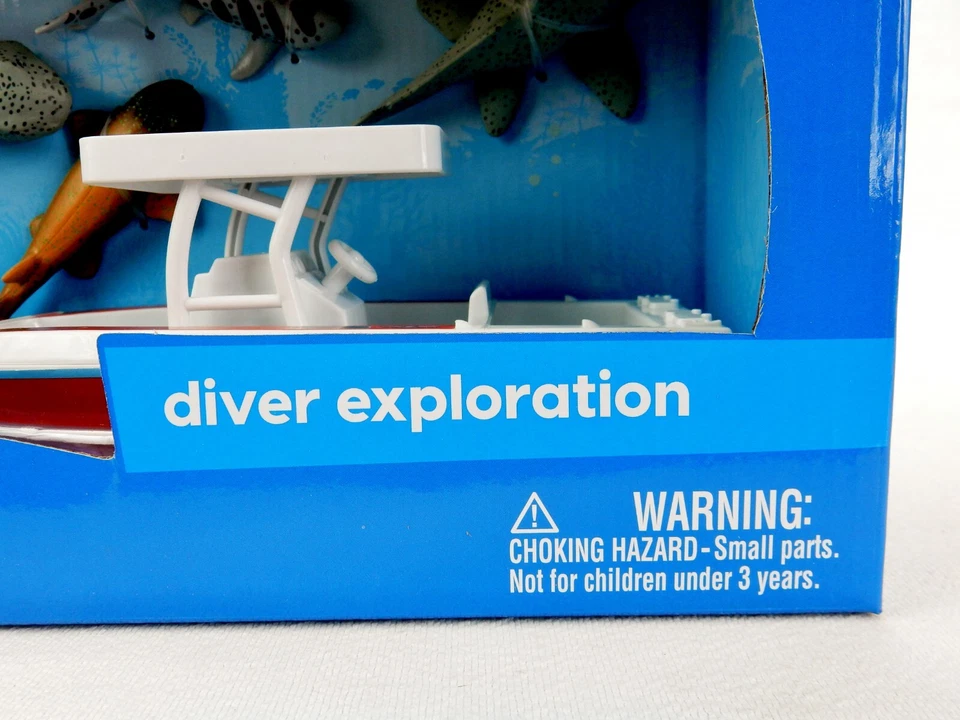 Animal Planet Deep Sea Exploration Juego, Buzo, Barco, Estatuillas de Tiburón, 3+ Foto 4 de 4