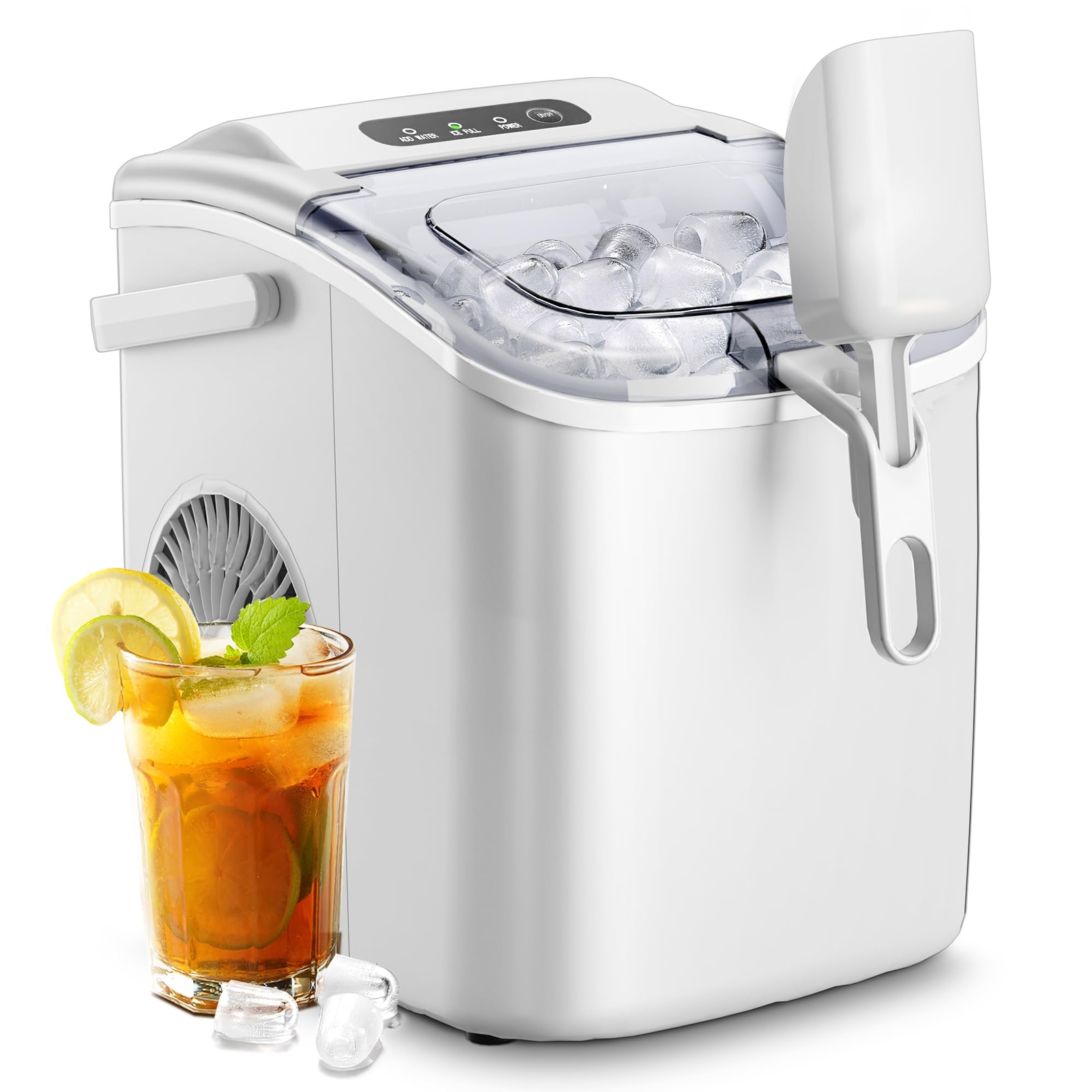 Ice Makers CountertopPortable Ice Maker Machine with HandleSelfCleaning Ice Make