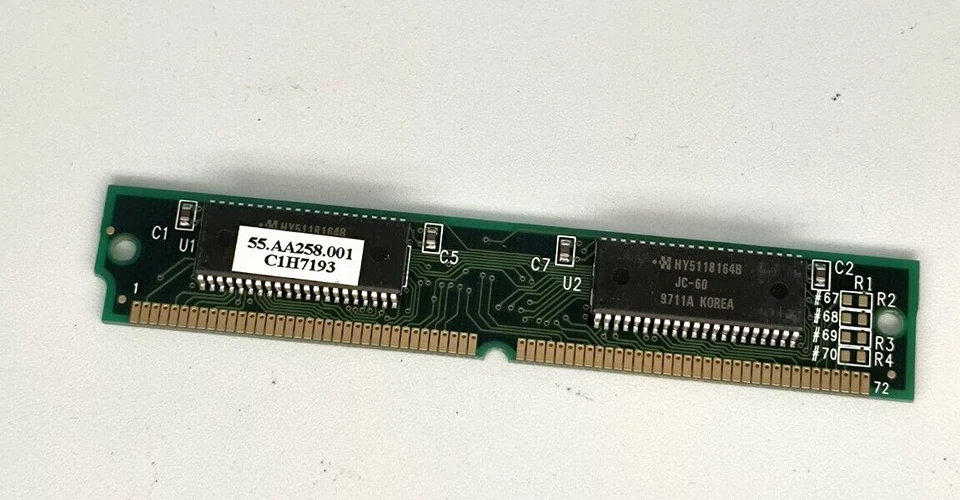 RARE NEW ACER 4MB NON-PARITY EDO SIMM 60NS ACER PN 91.11010.908 RM4-BIN43 - Image 3 of 4