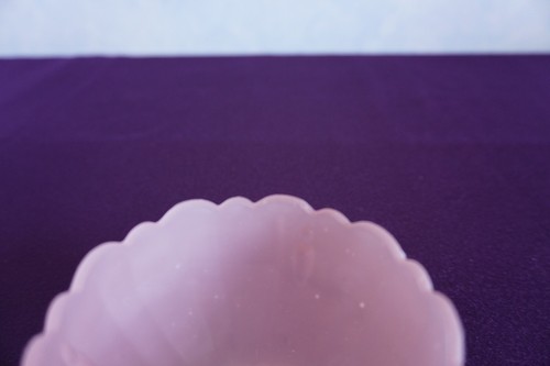 Pink satin frosted glass 2 piece fairy lamp tea light votive candle holder - Picture 16 of 17