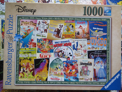 Ravensburger Puzzle 1000 Teile Disney Vintage Poster Nr. 198740 von 2018
