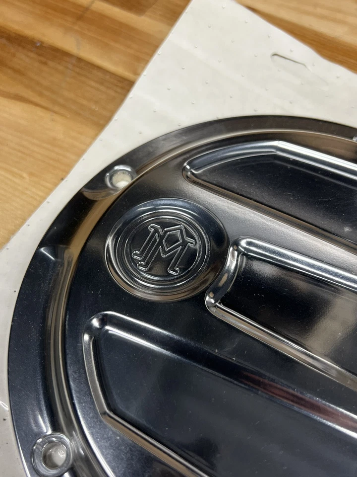 Harley FLH 16-Up Dressers Performance Machine Scallop Derby Cover Chrome 5 Hole - Image 3 of 4