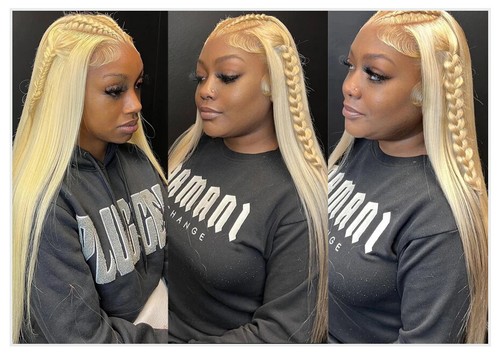 13x4 13x6 360 HD Transparent 613 Honey Blonde Color Lace Front Human Hair Wigs - Picture 24 of 24