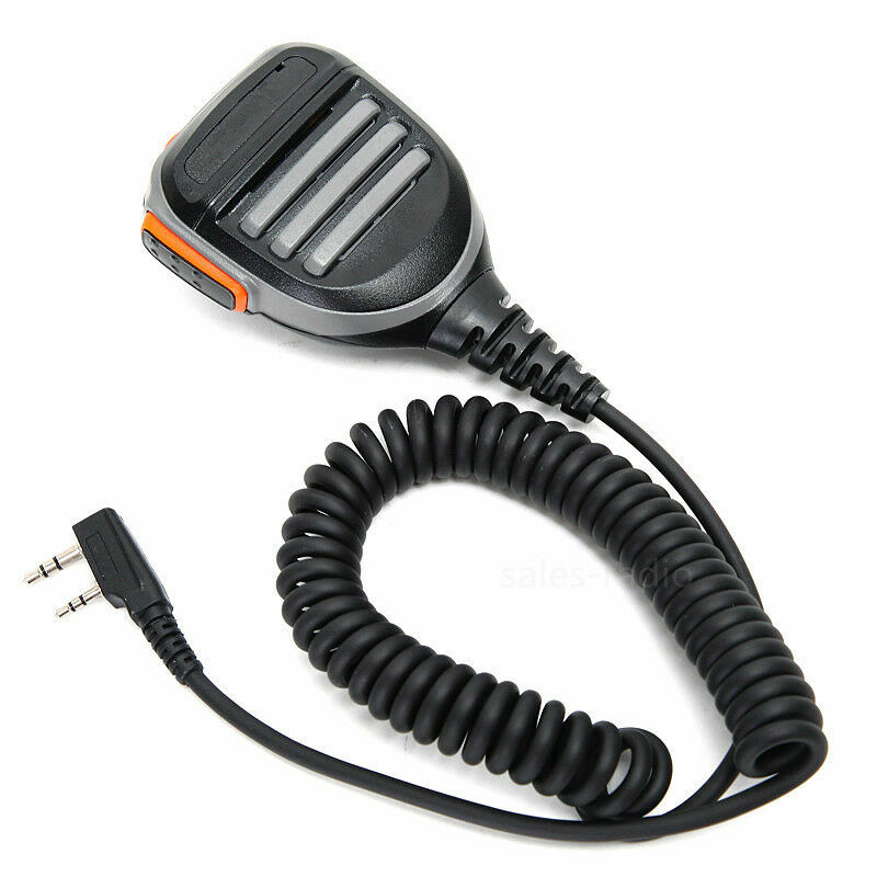 Waterproof Speaker Microphone 2-Pin For BaoFeng Kenwood Wouxun Puxing Ham Radio-image