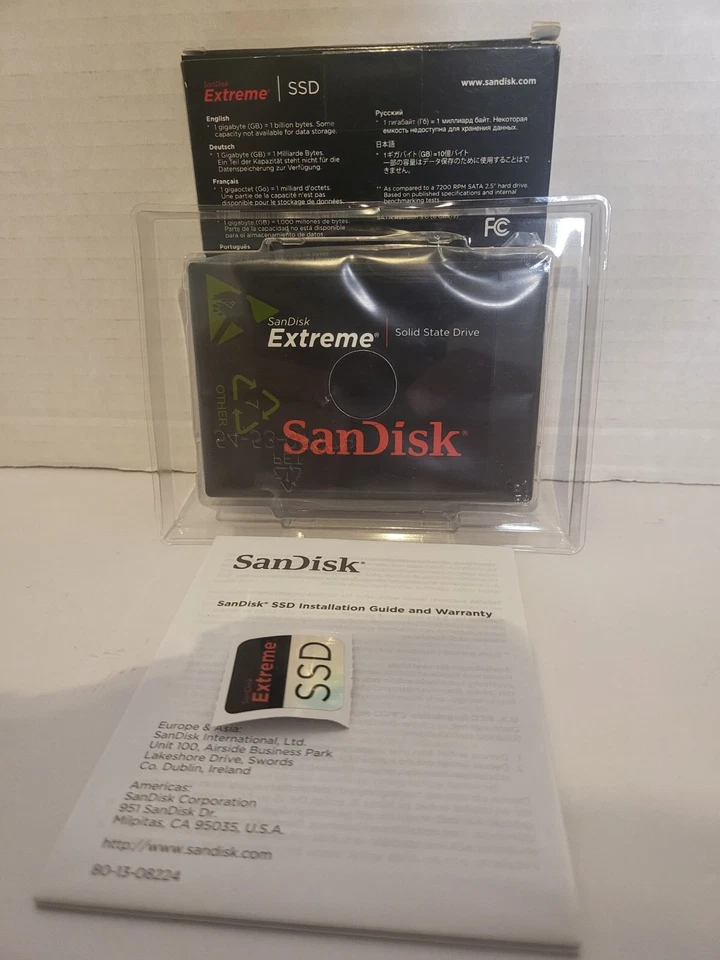 SANDISK EXTREME SSD 240GB SATA 6.0 Gb-s 2.5-IN SOLID STATE DRIVE SDSSDX-240G-G25 - Image 2 of 4