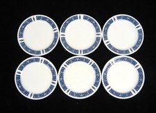 Set Of 6 Steelite International Hotelware Blue Marina Side Plates (6.5")
