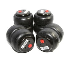 4pcs Universal Air Spring Bags Heavy Duty Standard 2500 Lb 12npt Single Port