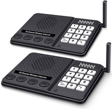 Intercoms Wireless for Home - 10 Channel 3 Privacy Code Wireless Intercom System