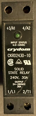 CRYDOM CKRD2430-10 Solid State Contactor 240V 30A Used