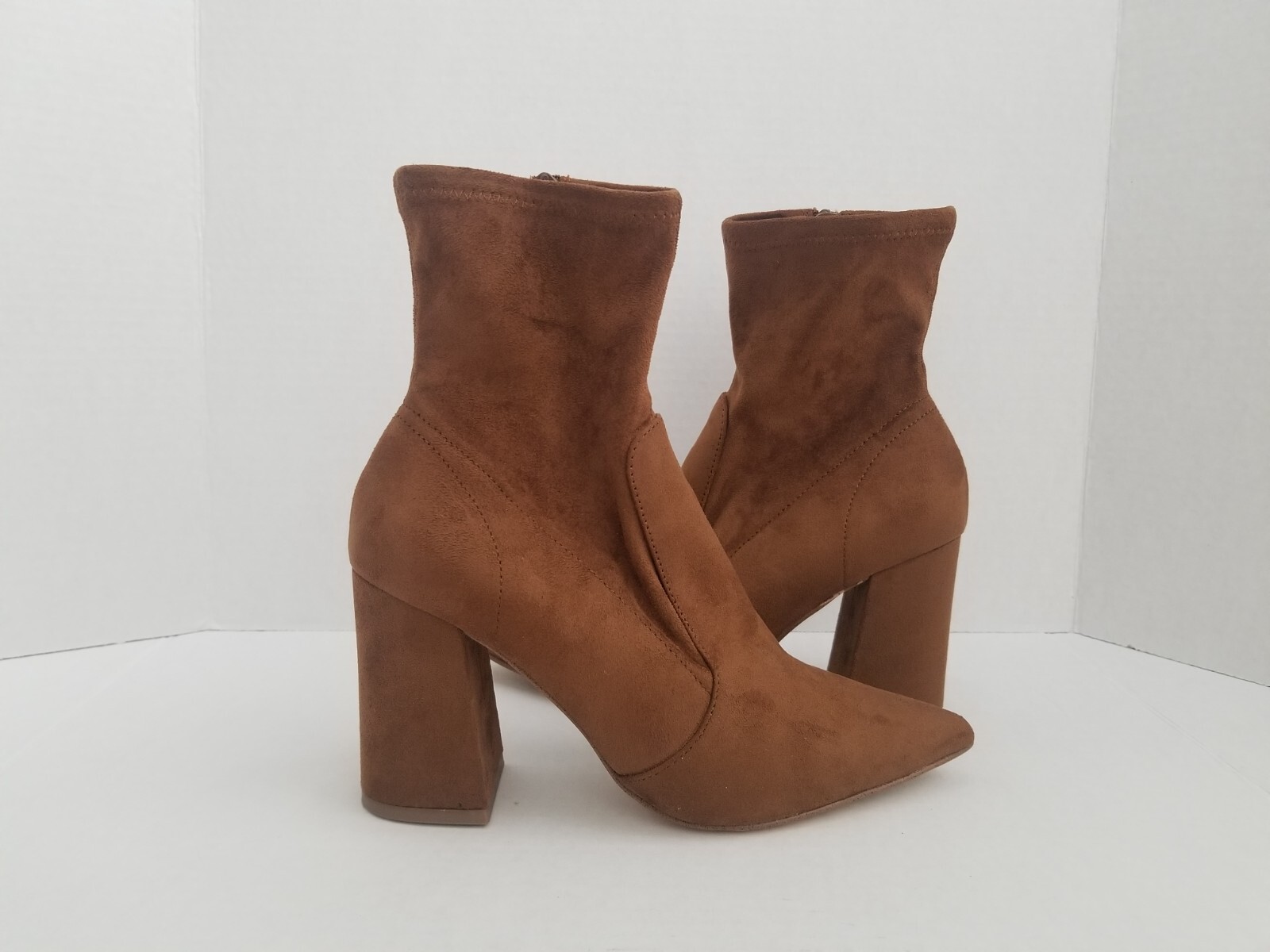 STEVE MADDEN Cognac Brown Hayes Block 