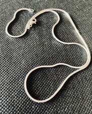 Sterling Silver Snake Chain Necklace 1.2 mm 18 Inch Chain