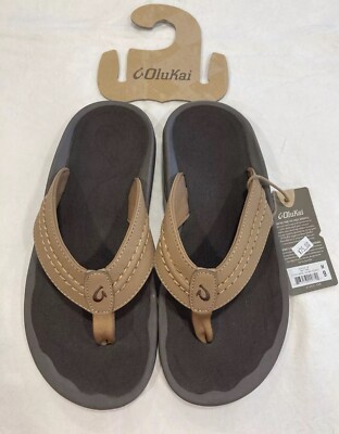 OluKai HOKUA In Tan/Tan In US Size 9 A FAVORITE Comfort & Quality NEW WITH TAGS!