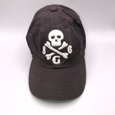 Gap Kids Small/Medium Adjustable Baseball Hat Cap - Gray Skull  Crossbones