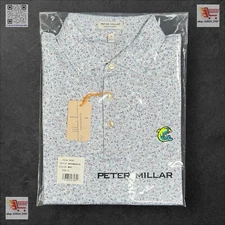 SWAG PETER MILLAR Golf Polo Smokey And Bandit ⛳️ L LARGE ⛳️ Neon Dolphin Flipper