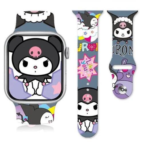Correa de reloj Anime Sanrios My Melody Cinnamoroll Kuromi para Apple Watch 8765 Stra - Imagen 21 de 58