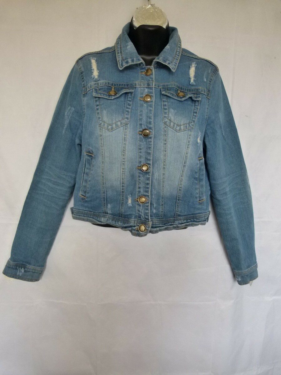 Jean Jacket Love Tree Jacket Forever 21 Joujou Women's Denim