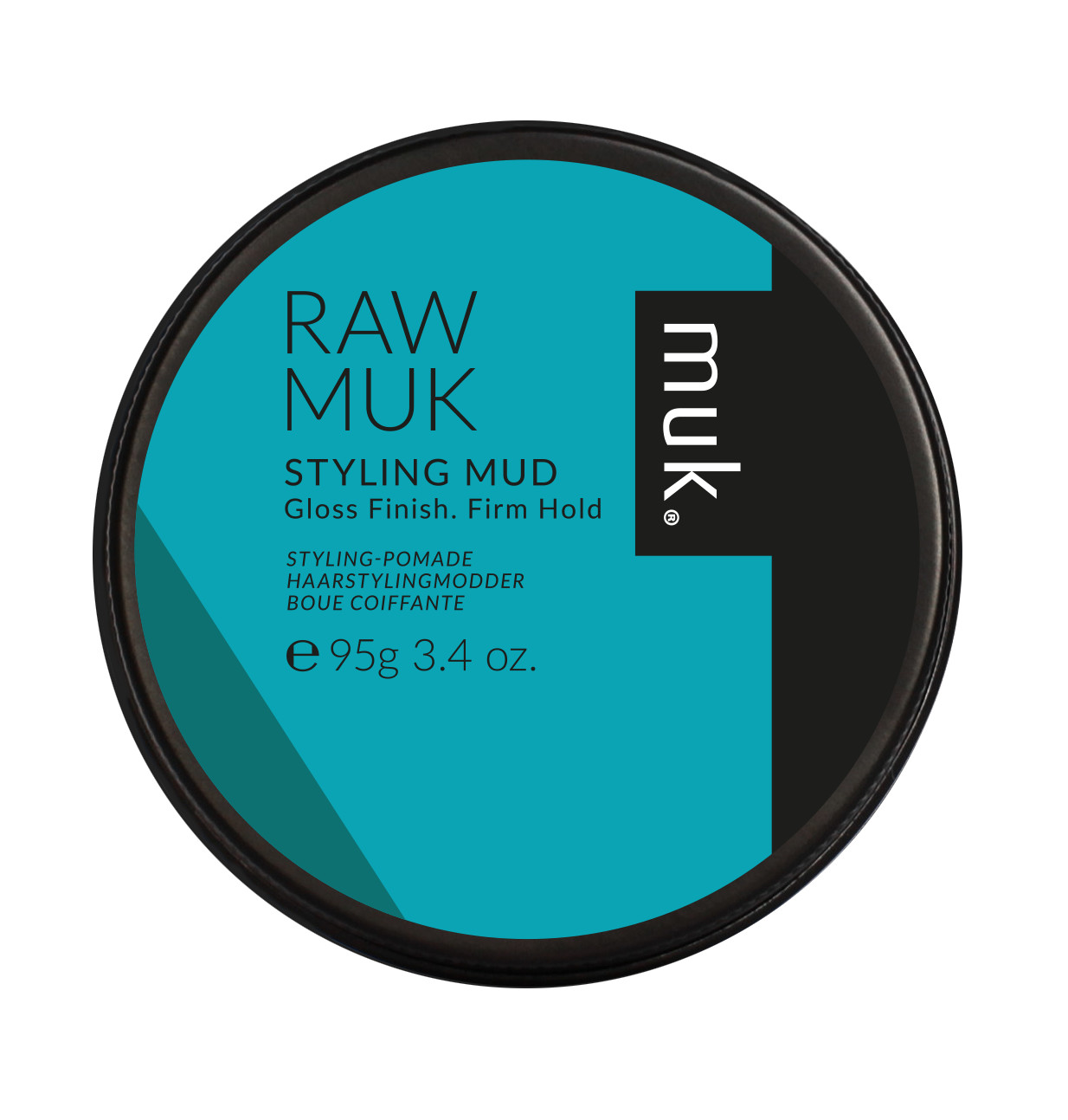 Raw Muk Hair Wax Styling Mud 95g - Firm Hold with a Shine!