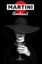 Poster Manifesto Locandina Pubblicità Vermouth Aperitivo Martini Stampa 32x47 Cm