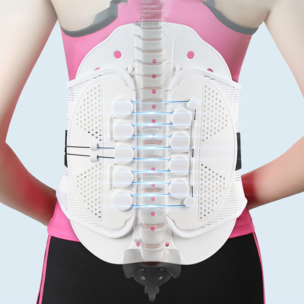 Soporte lumbar para espalda baja Sistema de polea para cinturón Alivio del dolor Disco Soporte para espalda