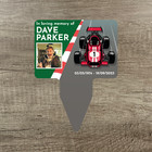 Personalised Memorial Stake Plaque - Garden - Grave - Your Photo - Formula One