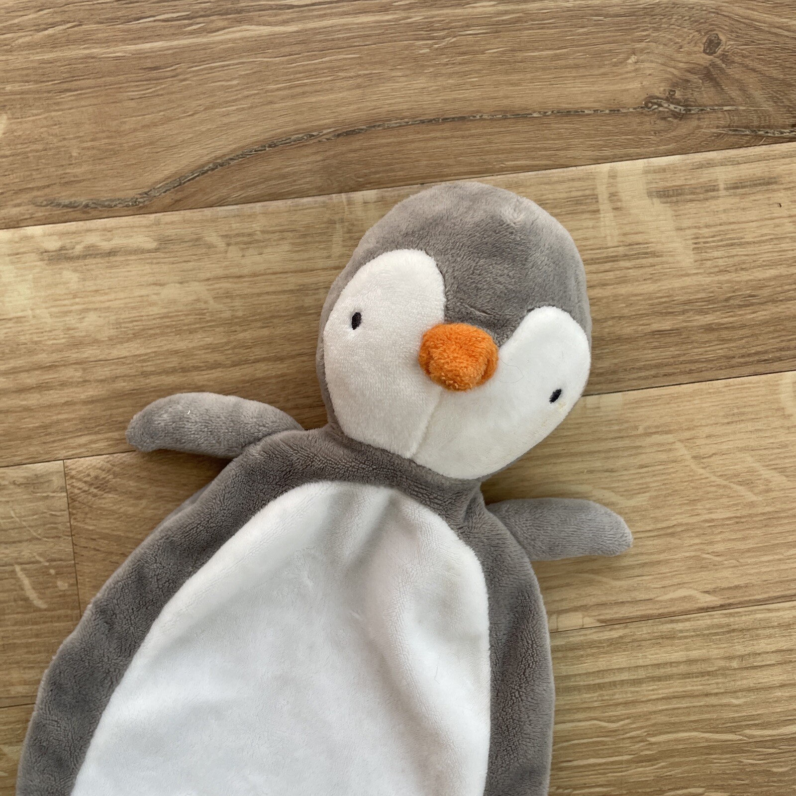 Sainsbury's TU Cute Grey Penguin Blanket/Blankie Soft
