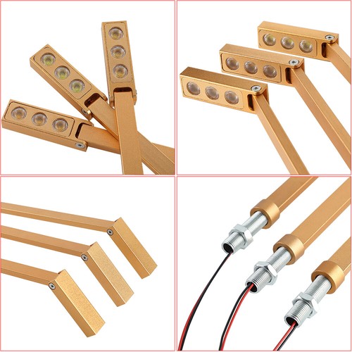 LED Cabinet Pole Lamp Fixtur Jewelry Store Exhibition Picture Display Light Gold - Picture 11 of 21