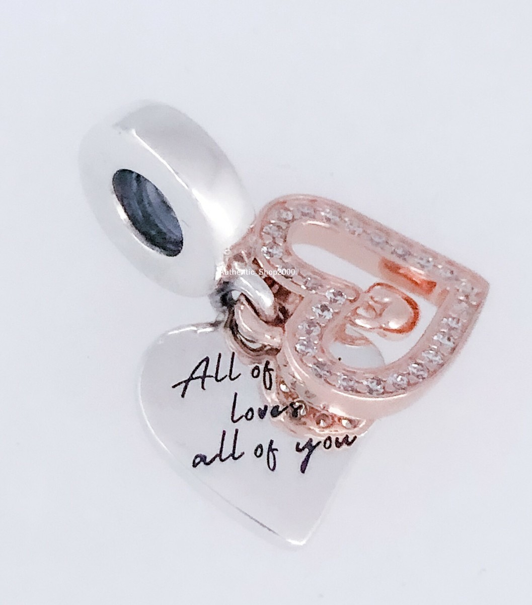 Heart Dangle Pandora Charm All Of Me Loves All Of You Pandora