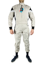 Tuta per go kart go-kart auto rally adulto non omologata rossa e nera 50 M L