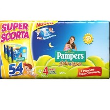 Pampers Sonne und Mond Maxi Windeln Kinder Größe 4 (7-18 kg) Tripack Angebot 54