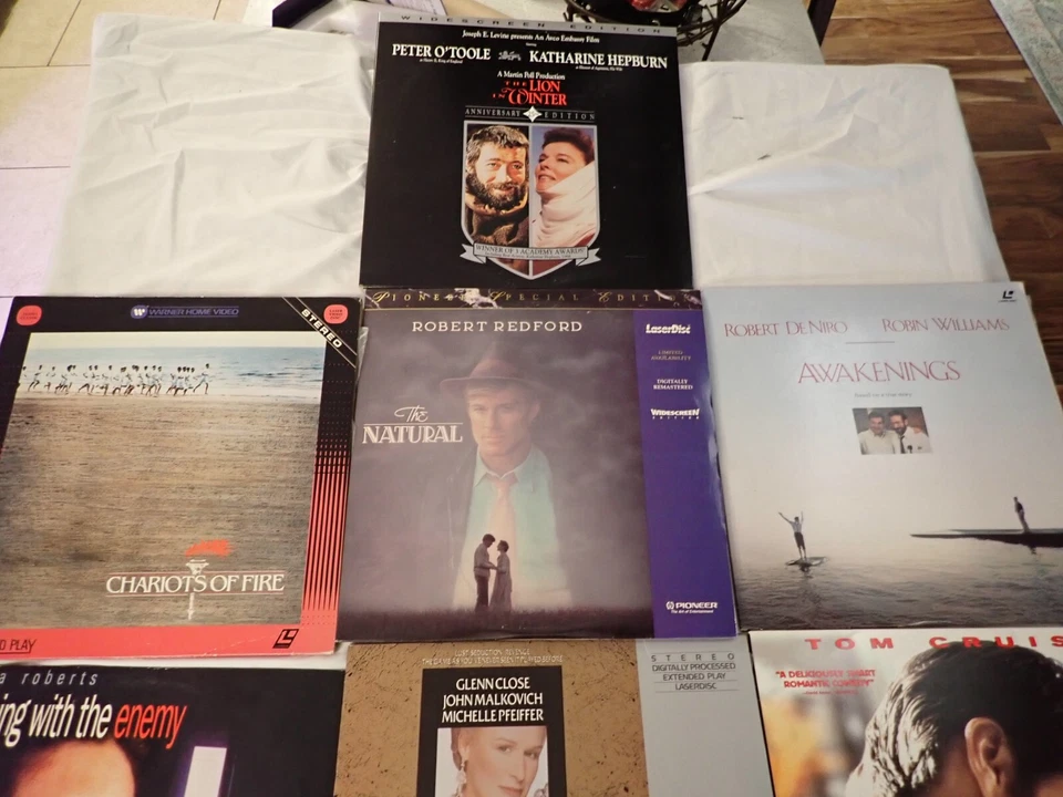 Set of 10 Laserdisc Natural Chariots of Fire Awakenings Babe Last Emperor Foto 4 de 4
