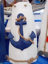 tegola tema mare per casa al mare bianca con decoupage e inserzioni di conchigli