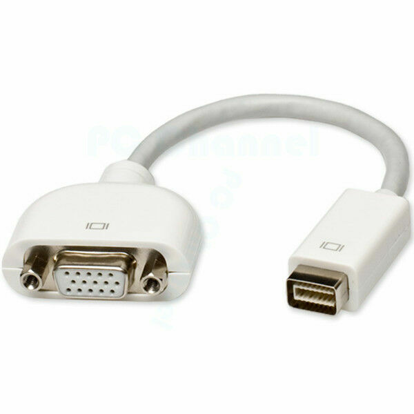 Mini DVI to VGA Video Cable Adapter for Apple PowerBook G4 Intel Based