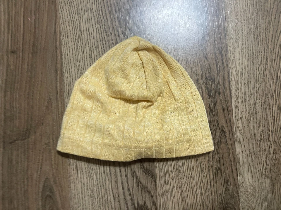 Sombrero Charlotte & Star, bebé niña talla 6-9M, corbata amarilla, tejido Foto 2 de 4