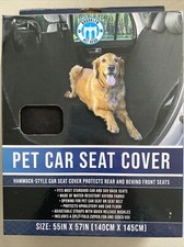 PET CAR SEAT COVER HAMMOCK STYLE REAR  FRONT SEATS 55" 57" NIB