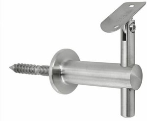 Modern Stair Handrail Bracket - 316 Stainless Steel Adjustable Saddle angle