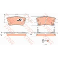 TRW BremsbeläGe GDB3446 BremsklöTze FüR Honda CR-V III Re_