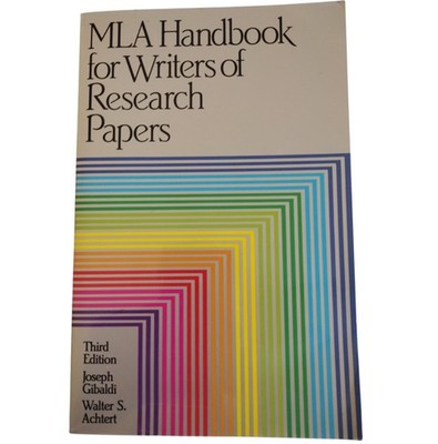 Mla Handbook for Writers of Research Papers: MLA Handbook for Writers of...