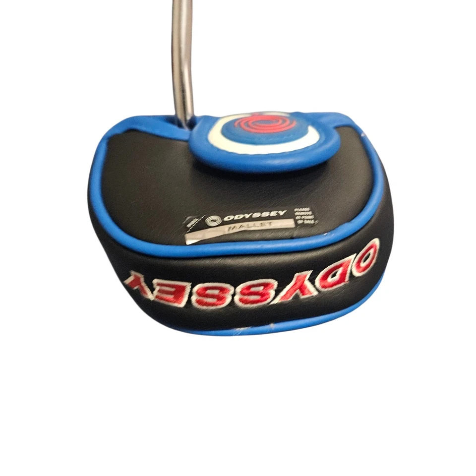 Odyssey Putter Triple Track Seven 35” Mallet Putter With Case Great Condition - Image 2 of 4