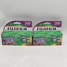 2x Fujifilm 35mm 200 Speed Color Film 4 Pack Roll 24 Exposures Each Exp 2009