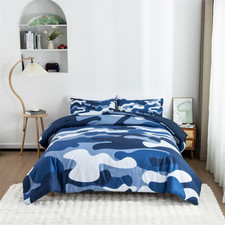 Camouflage Bedding Set, Colorful Pattern Style Comforter Set, 3 PCS One Comforte