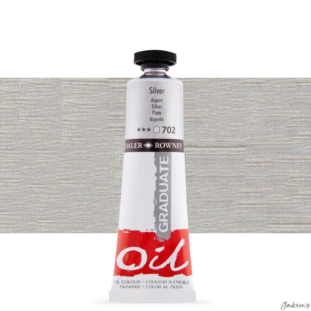 Daler Rowney : Graduate Oil Paint : 38ml : Silver