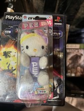 Hello Kitty PEZ Plush Keychain Dispenser Purple Sanrio New Sealed