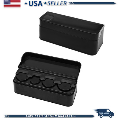 2PCS Car Coin Holder, Portable Mini Change Storage Box Coins DiffereColor: 2 PCS
