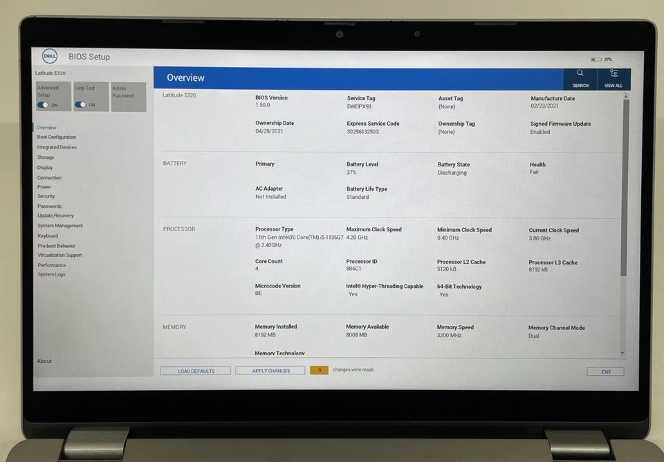 Dell Latitude 5320 · i5-1135G7 · 8GB · 256GB, photo 3 of 5